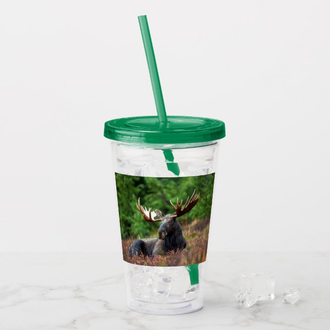 Elch Acryltrinkbecher (Vorderseite Ice)