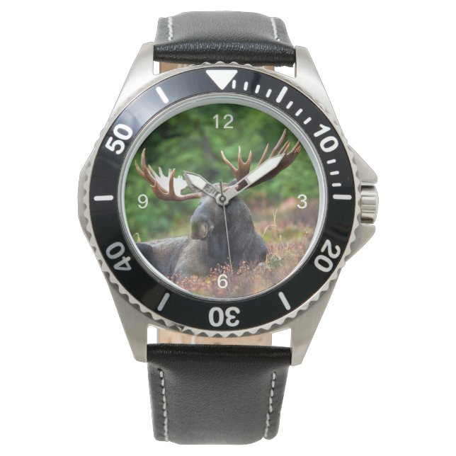 Elch Armbanduhr (Vorderseite)