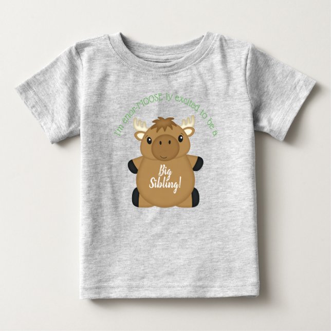 Elch Baby Dusche Baby T-shirt (Vorderseite)