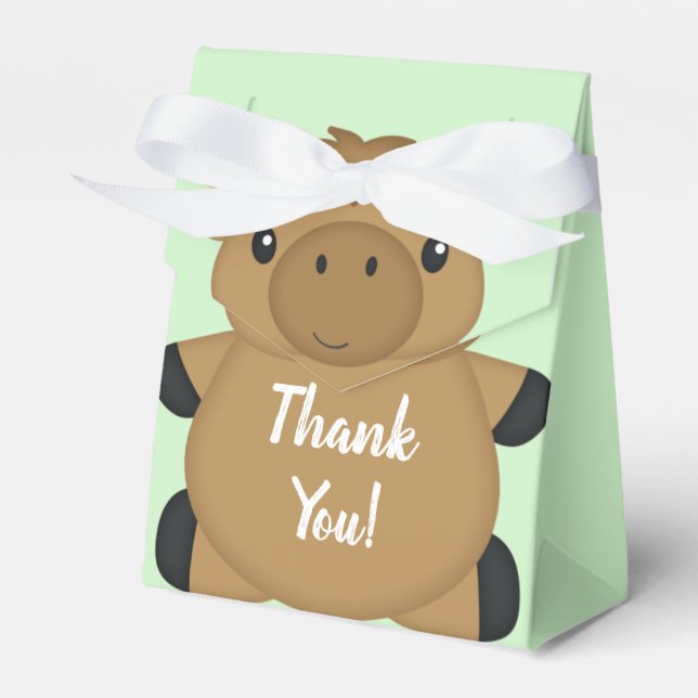 Elch Baby Dusche Geschenkschachtel (Vorderseite)