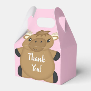 Elch Baby Dusche Rosa Geschenkschachtel