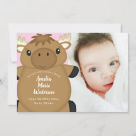 Elch Baby Dusche Woodland Einladung