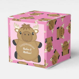 Elch Baby Dusche Woodland Geschenkschachtel