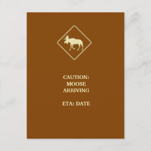 Elch-Babyparty Einladung