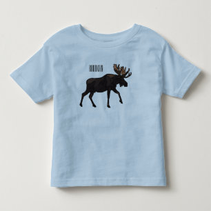 Elch Cartoon-Illustration Kleinkind T-shirt