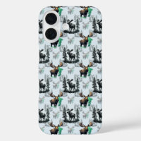 Elch Elch Antlers Deer Muster Design