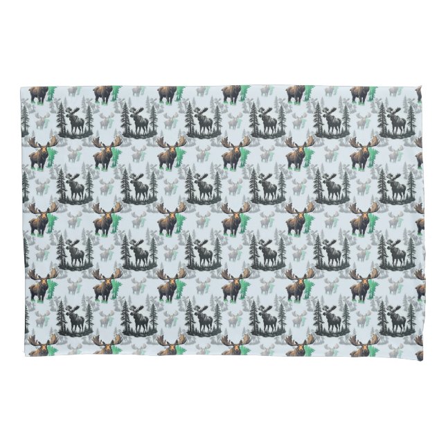 Elch Elch Antlers Deer Muster Design Kissenbezug (Vorderseite)