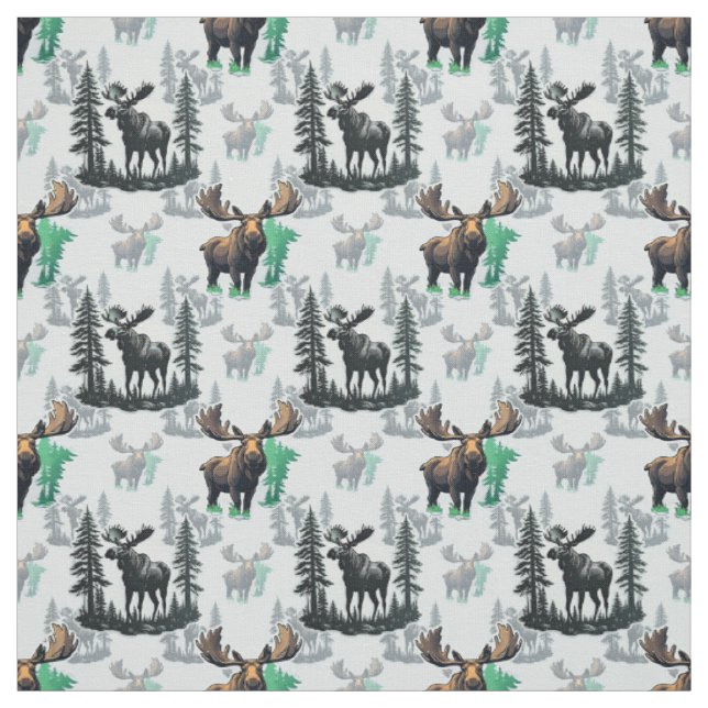 Elch Elch Antlers Deer Muster Design Stoff (Muster)