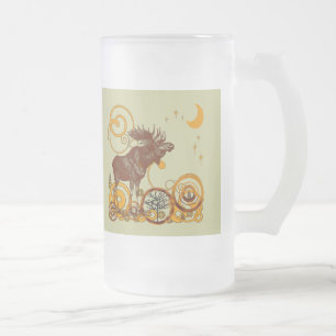 Elch-Frost-Becher Mattglas Bierglas