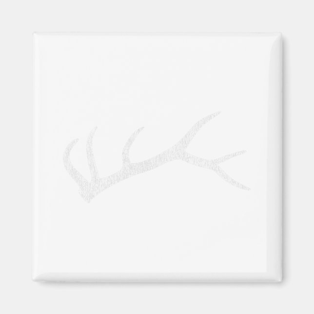 Elch-Geweih-Jagd  Magnet (Vorne)