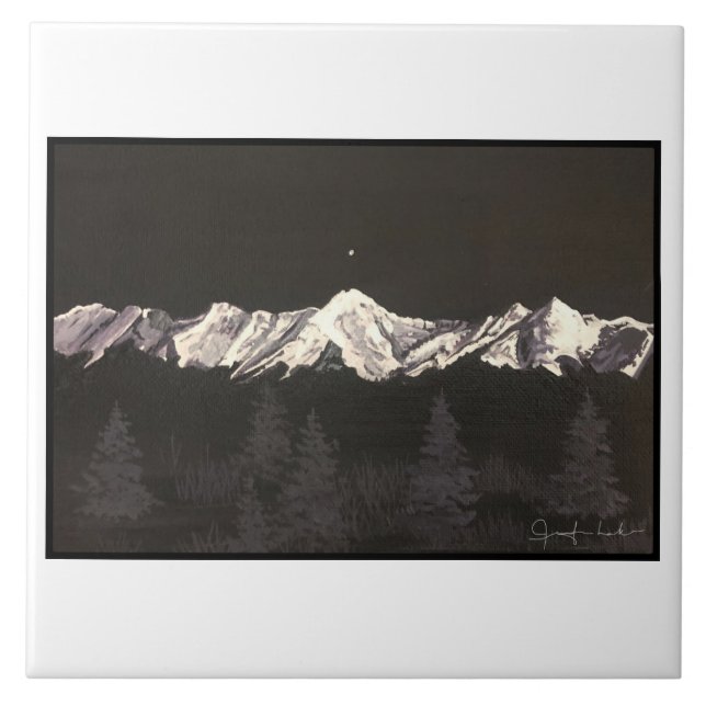 Elch-Horn-Gebirgsfliese Fliese (Vorderseite)