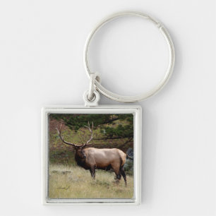 Elch im Wilden Schlüsselanhänger