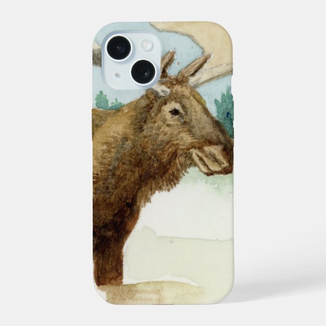 Elch iPhone 15 Hülle (Rückseite)