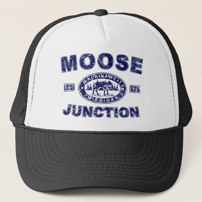 Elch-Junction-Distressed-[ Truckerkappe (Vorderseite)