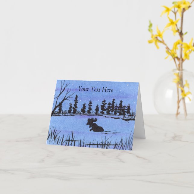 Elch Karte (Gelbe Blume)