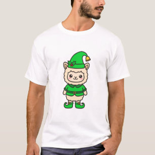 Elch Lama Weihnachten T-Shirt