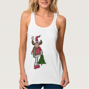 Elch mit Baum  Tank Top