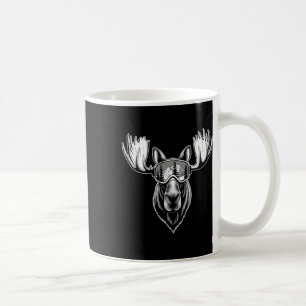 Elch mit Skibrille Skifahren Snowboarden Winter Kaffeetasse