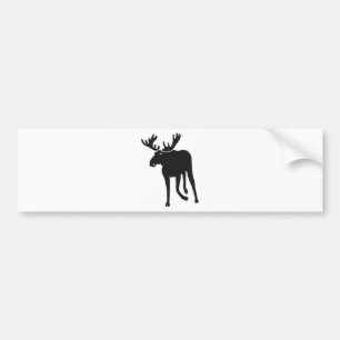 Elch moose elk deer antler sweden autoaufkleber