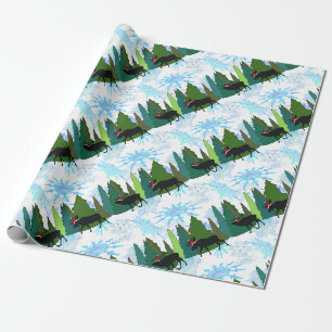 Elch Play Santa Geschenkpapier