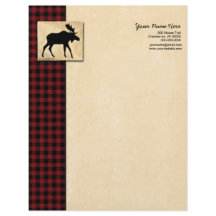 Elch-roter schwarzer Karo