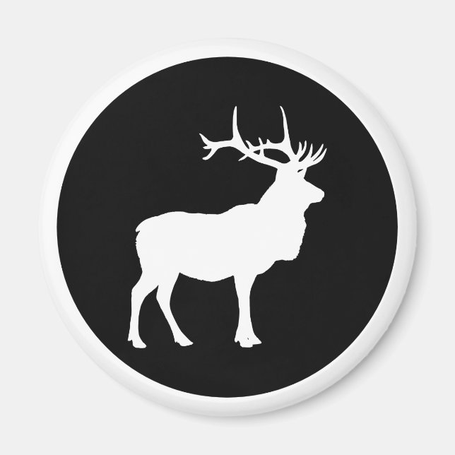 Elch-Silhouette Magnet (Vorne)