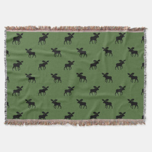 Elch-Silhouette-Muster Decke