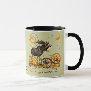 Elch Stein-Walden, Henry David Thoreau Zitat Tasse