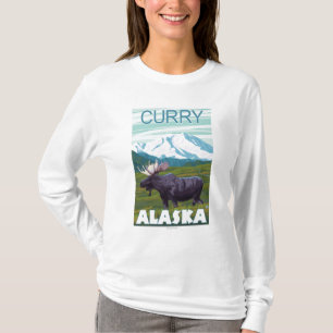 Elch-Szene - Curry, Alaska T-Shirt