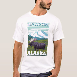 Elch-Szene - Dawson, Alaska T-Shirt
