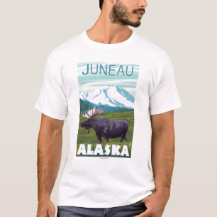 Elch-Szene - Juneau, Alaska T-Shirt