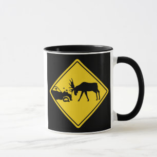 Elch-Überfahrt Tasse