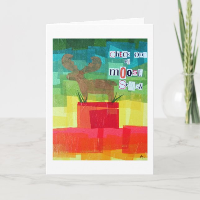 Elch-Versteck Karte (Vorderseite)