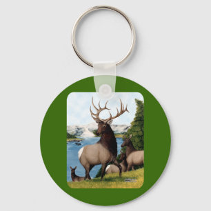Elch Wapiti Schlüsselanhänger