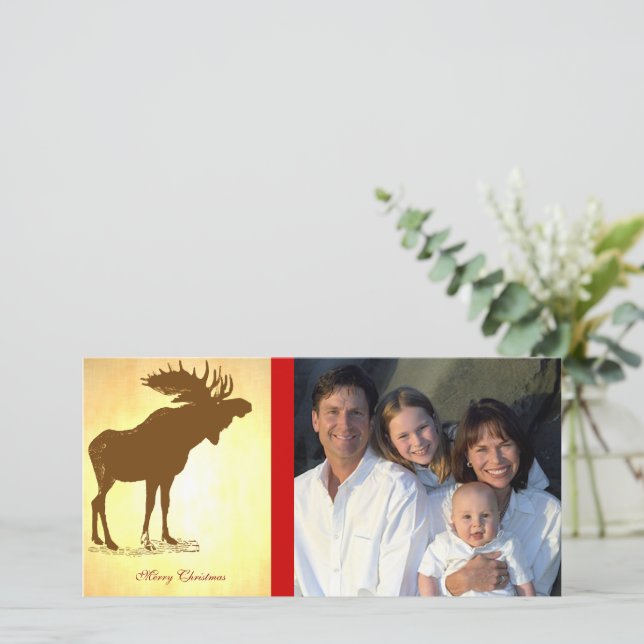 Elch Weihnachten (Stehend Vorderseite)