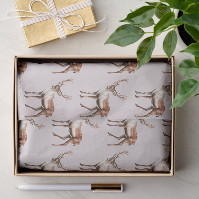 Elch Weihnachten Seidenpapier (Geschenk)
