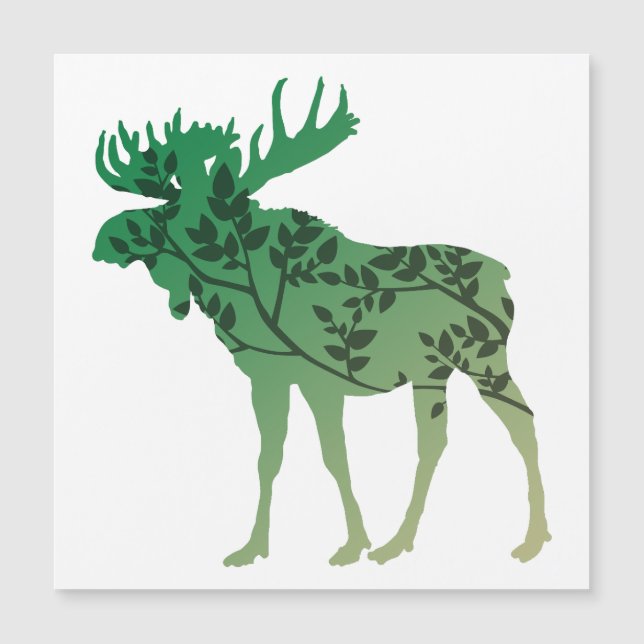 Elchbaum Magnetkarte (Vorderseite)