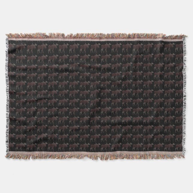 Elche Art Blanket Holiday Elche Wirbel Decken (Vorderseite)