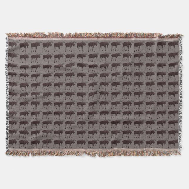 Elche Art Blanket Holiday Elche Wirbel Decken (Vorderseite)