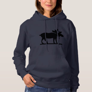 Elche auf dem losen hoodie