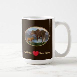 Elche auf der Wiese Kaffeetasse