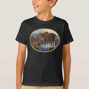Elche auf der Wiese T-Shirt