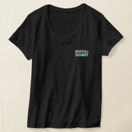 Elche auf einem Highway Women's Shirt (Schwarz)