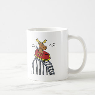 Elche auf Roller-Untersetzer Hintergrundfarbe au Kaffeetasse
