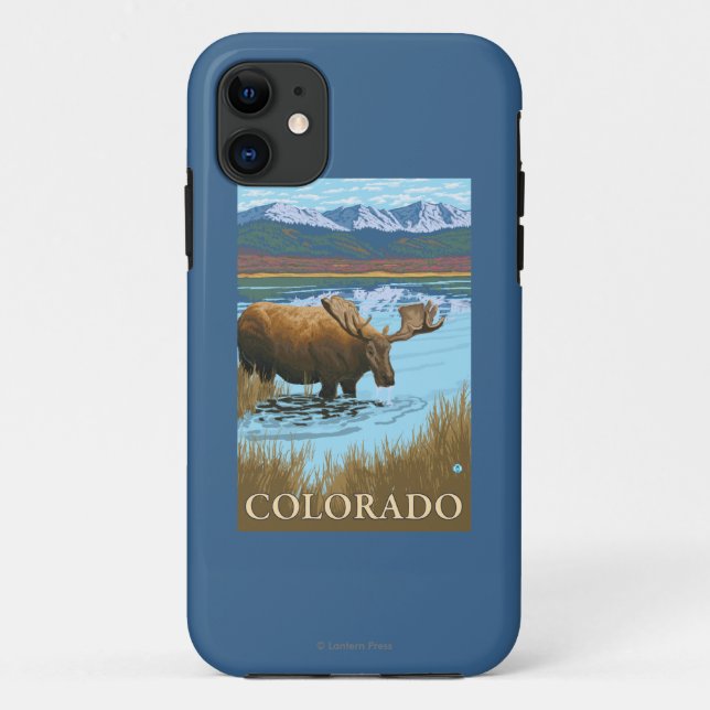 Elche DrinkingColorado Case-Mate iPhone Hülle (Rückseite)