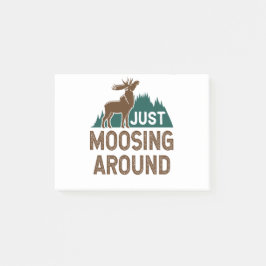 Elche einfach nur herumziehen post-it klebezettel