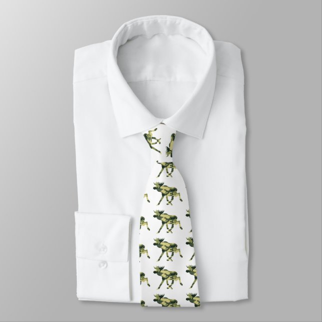 Elche/Elche Woodland Camouflage / Camouflage Krawatte (Gebunden)