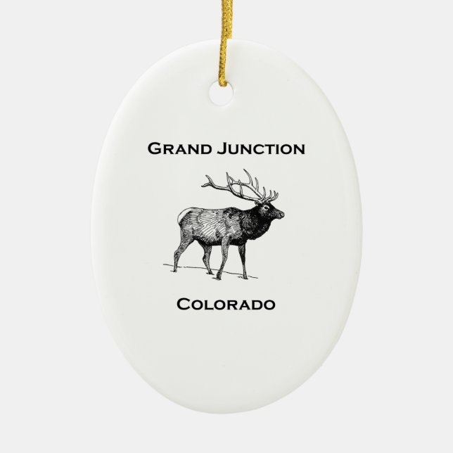 Elche Grand Junction Colorado Keramikornament (Vorne)