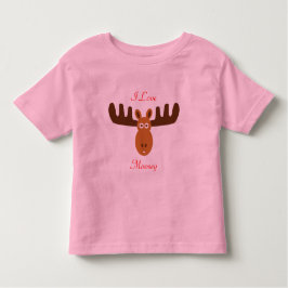 Elche Head_I Liebe Moosey Kleinkind T-shirt