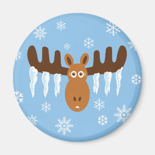 Elche Head_Icicle Geweihe Magnet